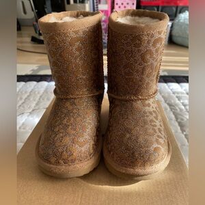 UGG Toddler Classic II Glitter Leopard